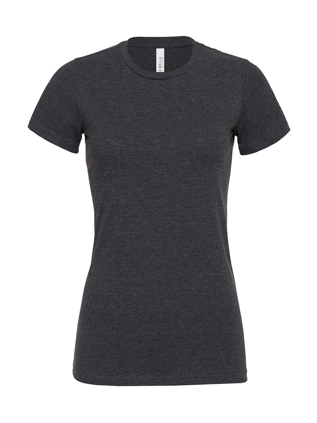 T-shirt à manches courtes décontracté pour femmes CVC - 93 - Gris chiné foncé