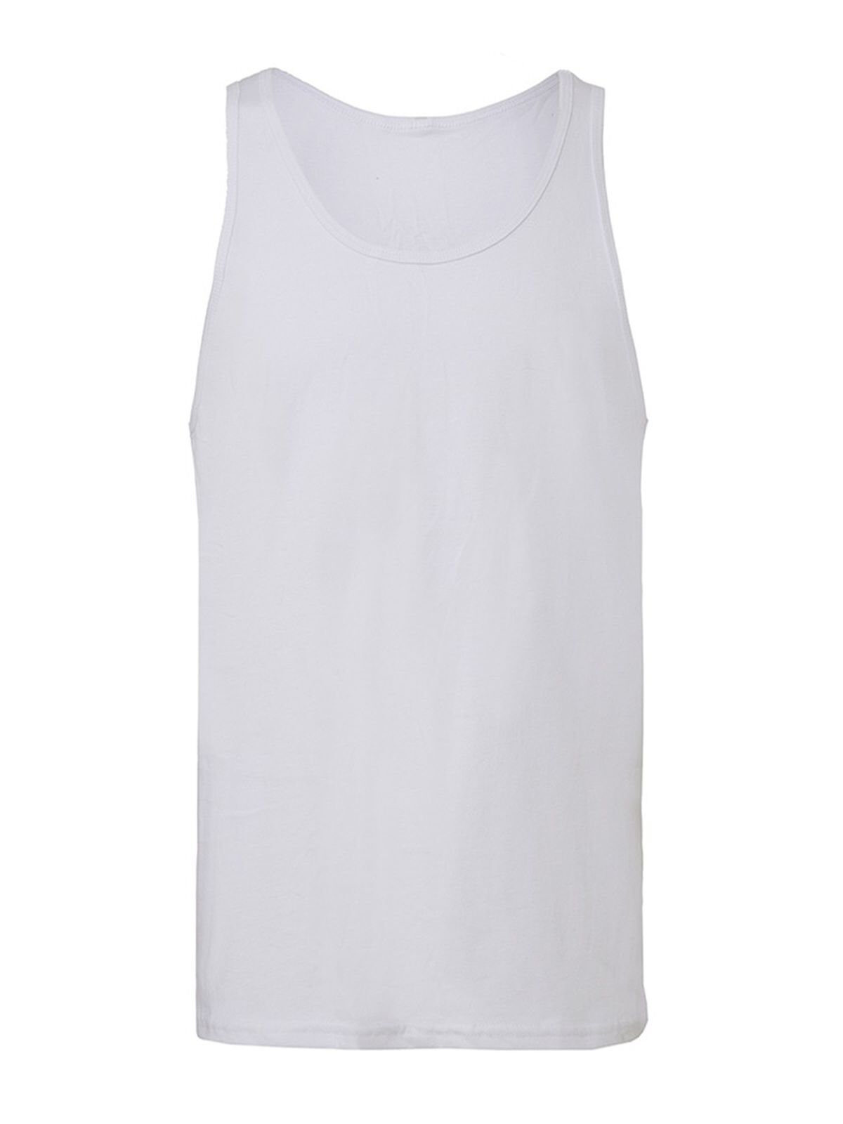 Unisex jersey tanktop - WH - Wit
