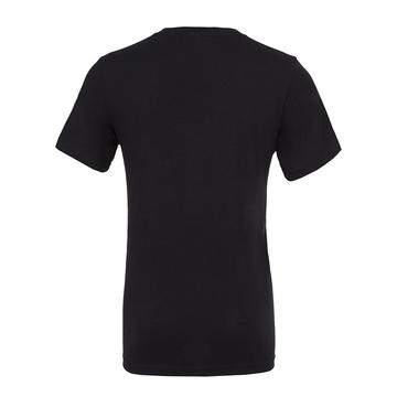 T-shirt unisexe en jersey à col en V - 01 - Noir
