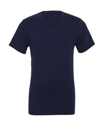 T-shirt unisexe en jersey à col en V - 5 - Marine