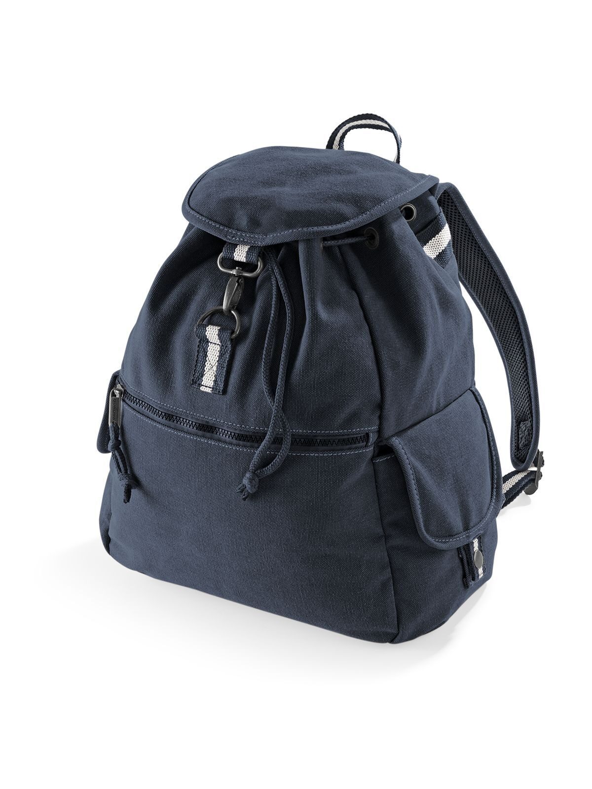 Sac à dos vintage en toile - VON - Oxford bleu marine vintage