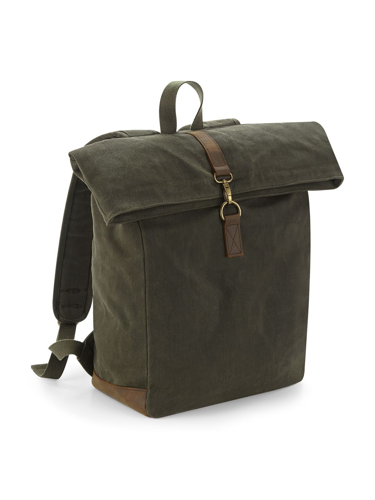 Sac à dos en toile cirée Heritage - OLI - Vert olive