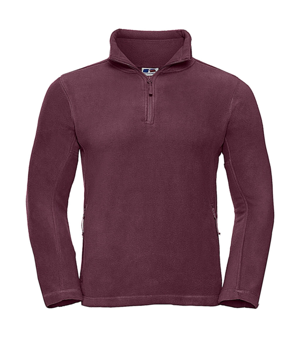 Outdoor fleece met kwartrits - BUR - Bourgogne