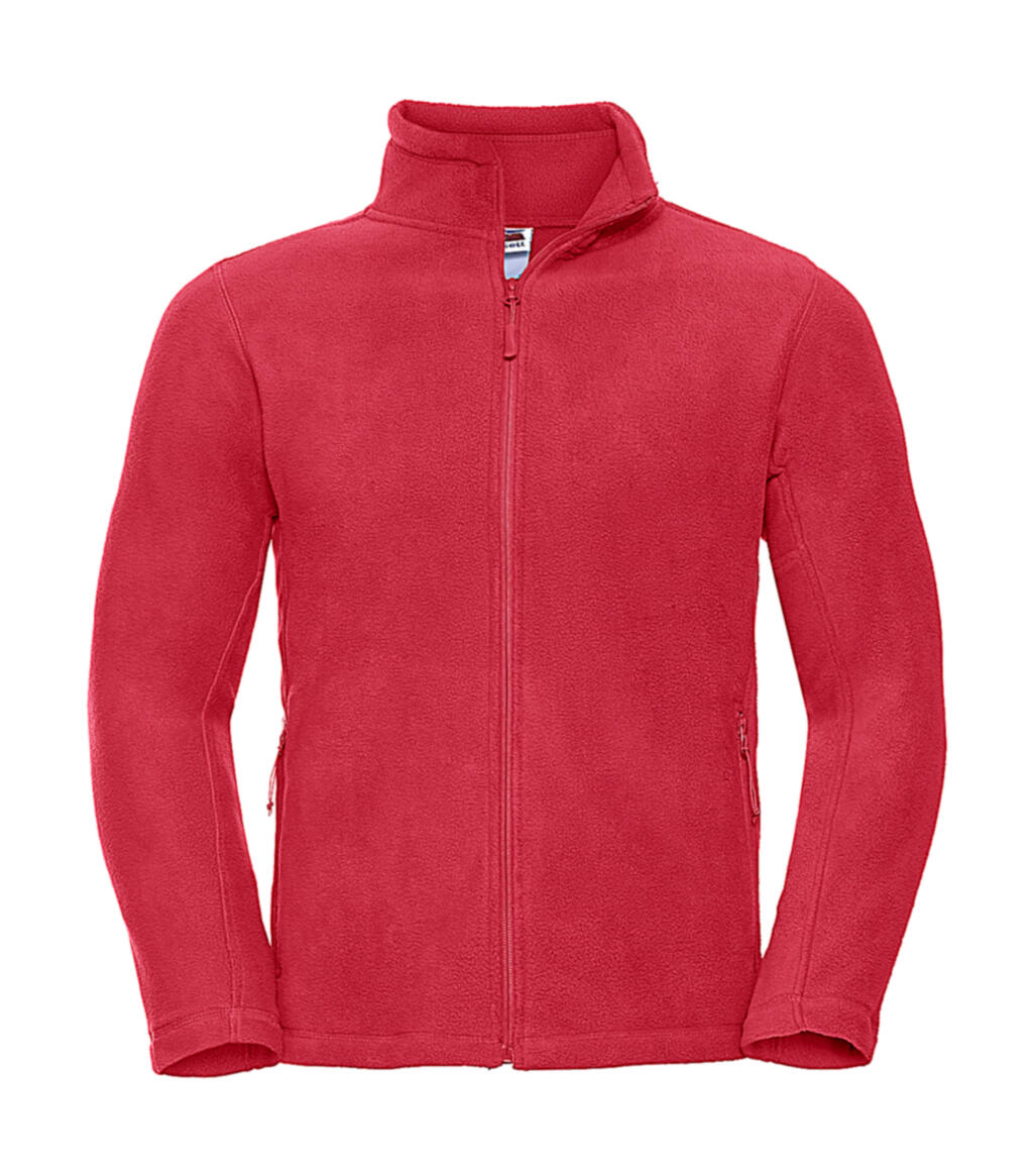 Heren outdoor fleece met volledige ritssluiting - CR - Klassiek rood