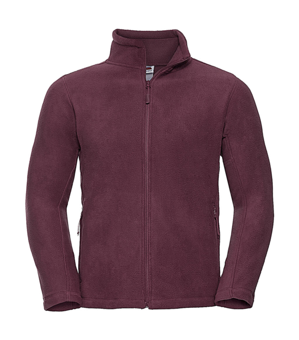 Heren outdoor fleece met volledige ritssluiting - BUR - Bourgogne