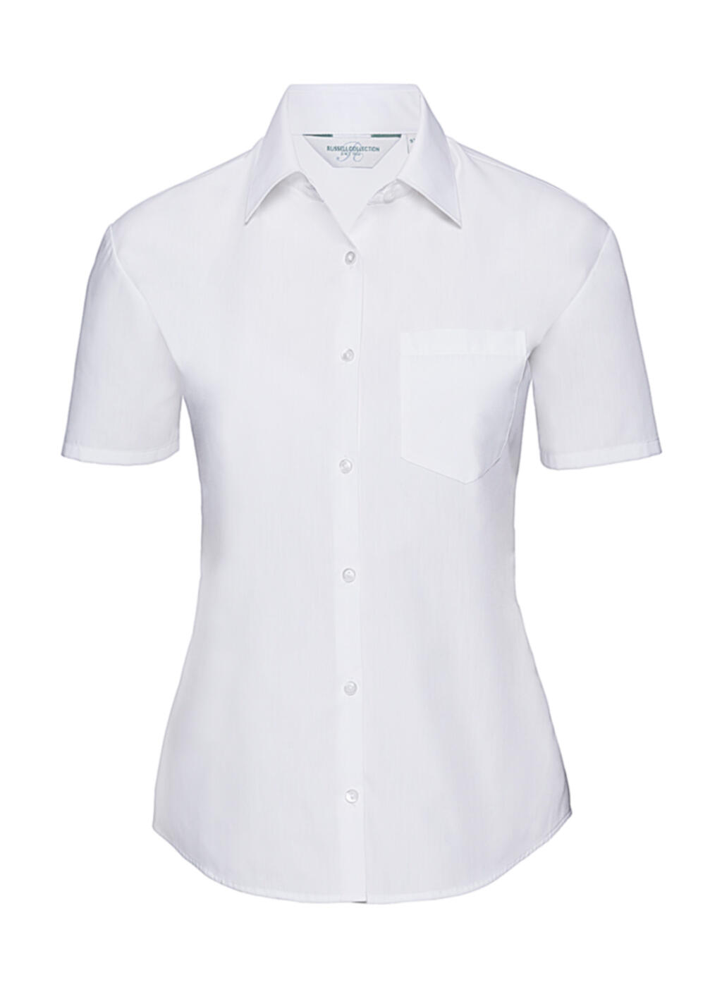 Chemise en popeline à manches courtes pour femme - 000 - Blanc