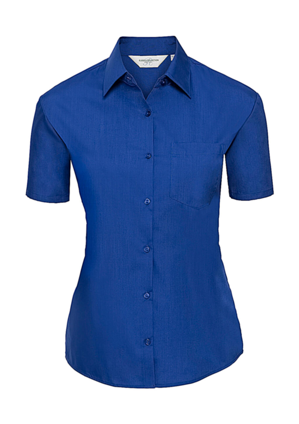 Chemise en popeline à manches courtes pour femme - 306 - Bright Royal