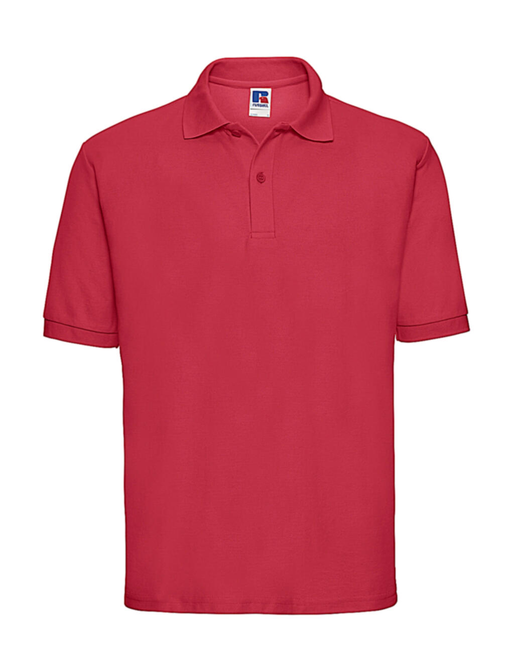 polo en tissu mélangé - 401 - Rouge classique