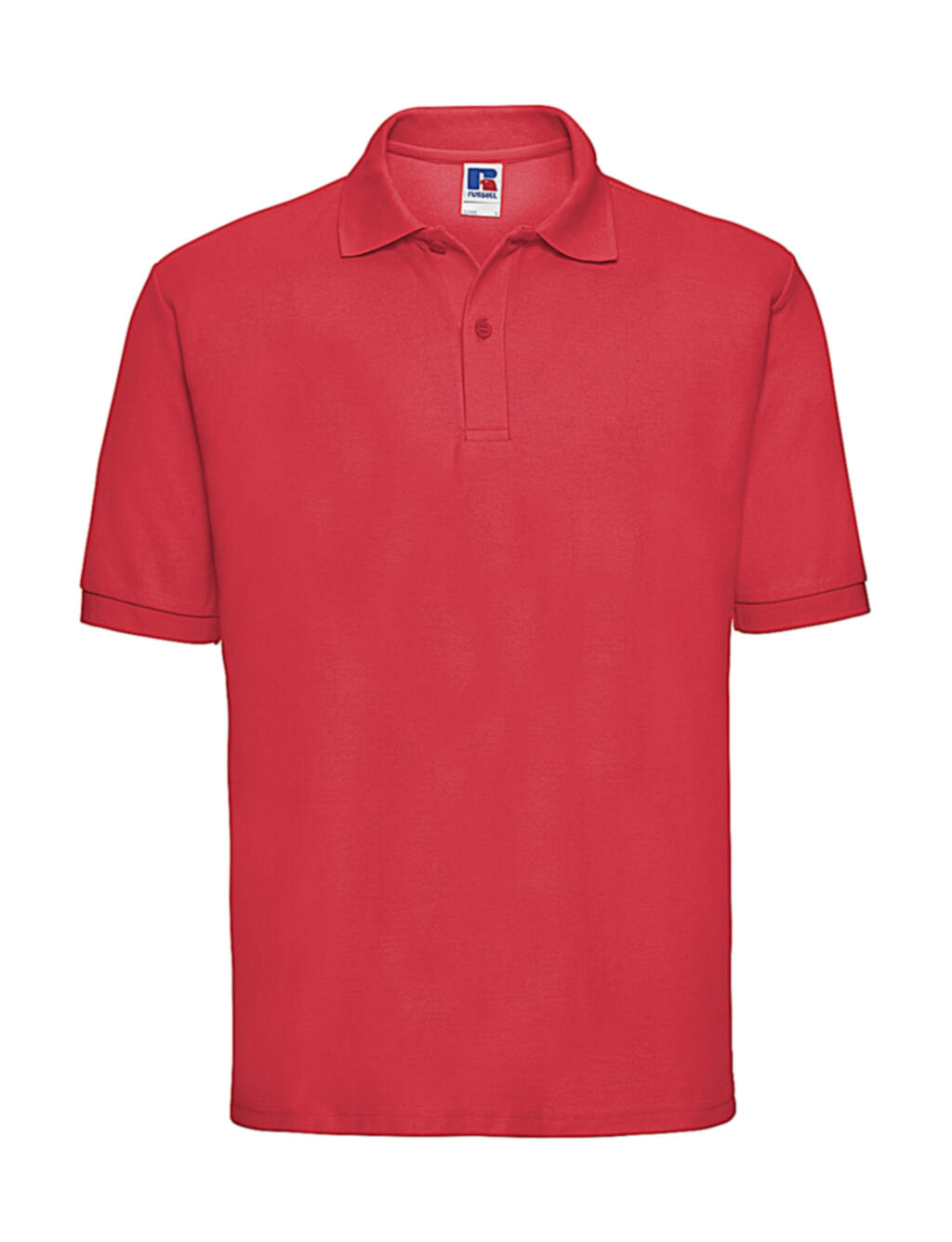 polo en tissu mélangé - 407 - Rouge vif
