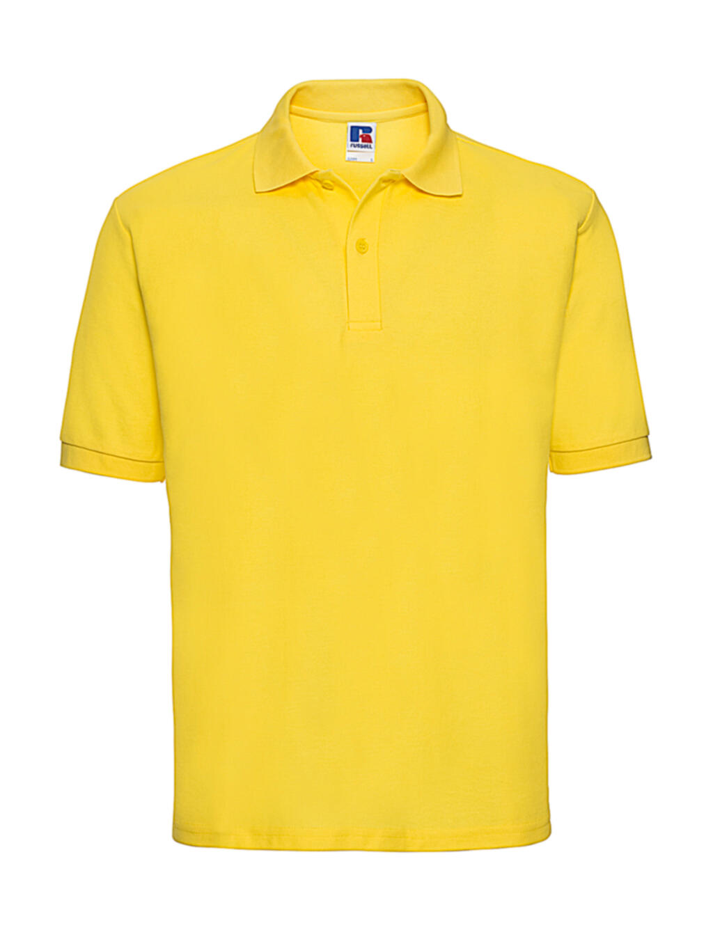 polo en tissu mélangé - 600 - Jaune