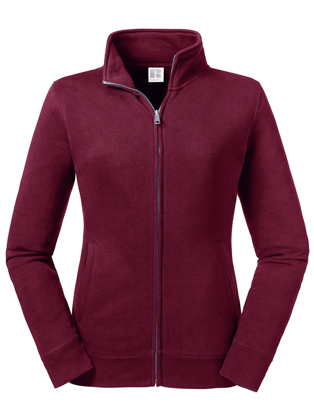 Sweat-shirt zippé authentique pour femmes - BUR - Bourgogne