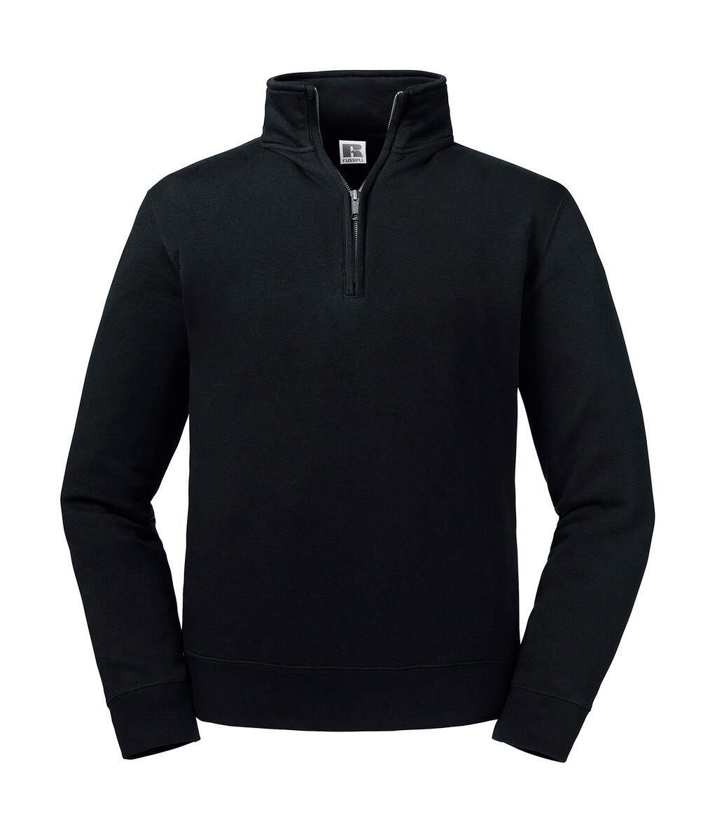 Sweat-shirt authentique à fermeture éclair 1/4 - 101 - Noir