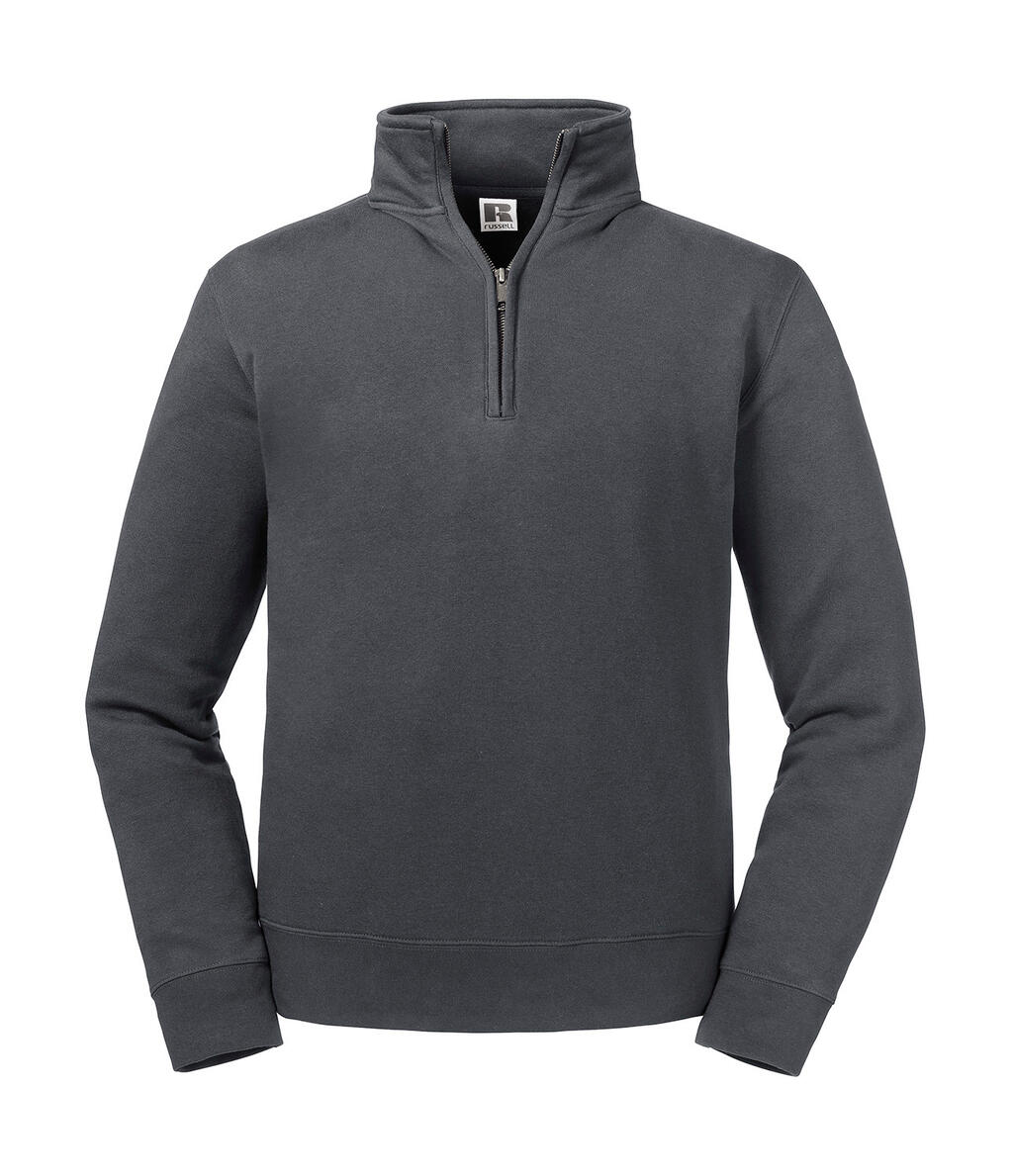 Sweat-shirt authentique à fermeture éclair 1/4 - 127 - Convoi Gris
