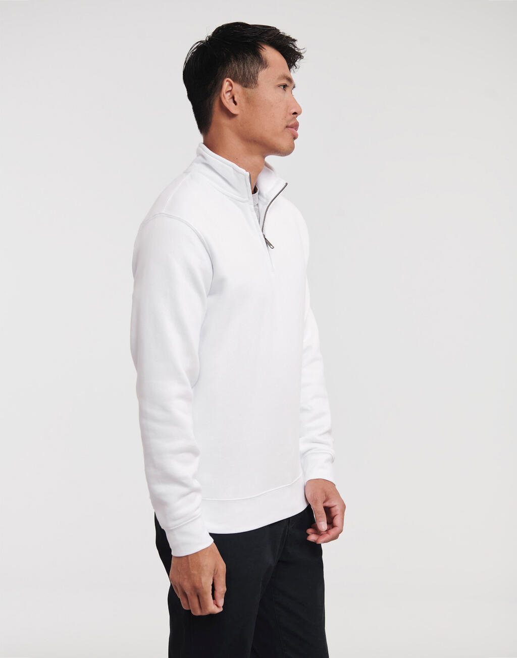 Authentieke sweater met kwartrits
