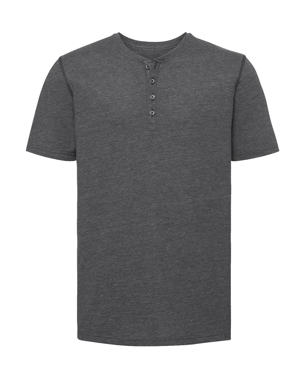 Henley HD T-shirt - GY - Grijze Mergel
