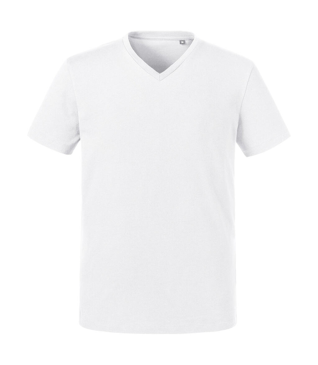 Pure Organic heren T-shirt met V-hals - 30 - Wit