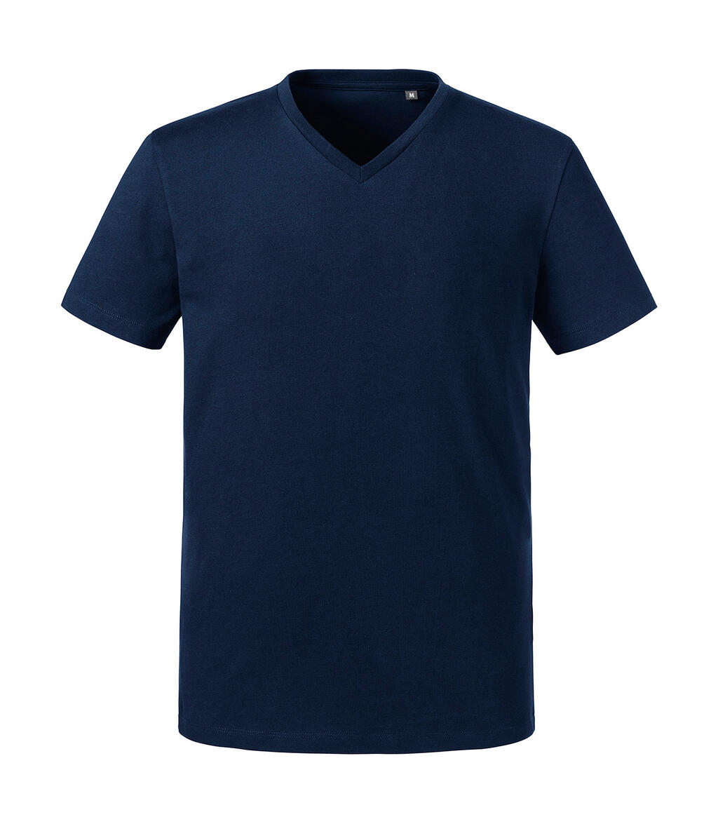 Pure Organic heren T-shirt met V-hals - FN - Franse marine