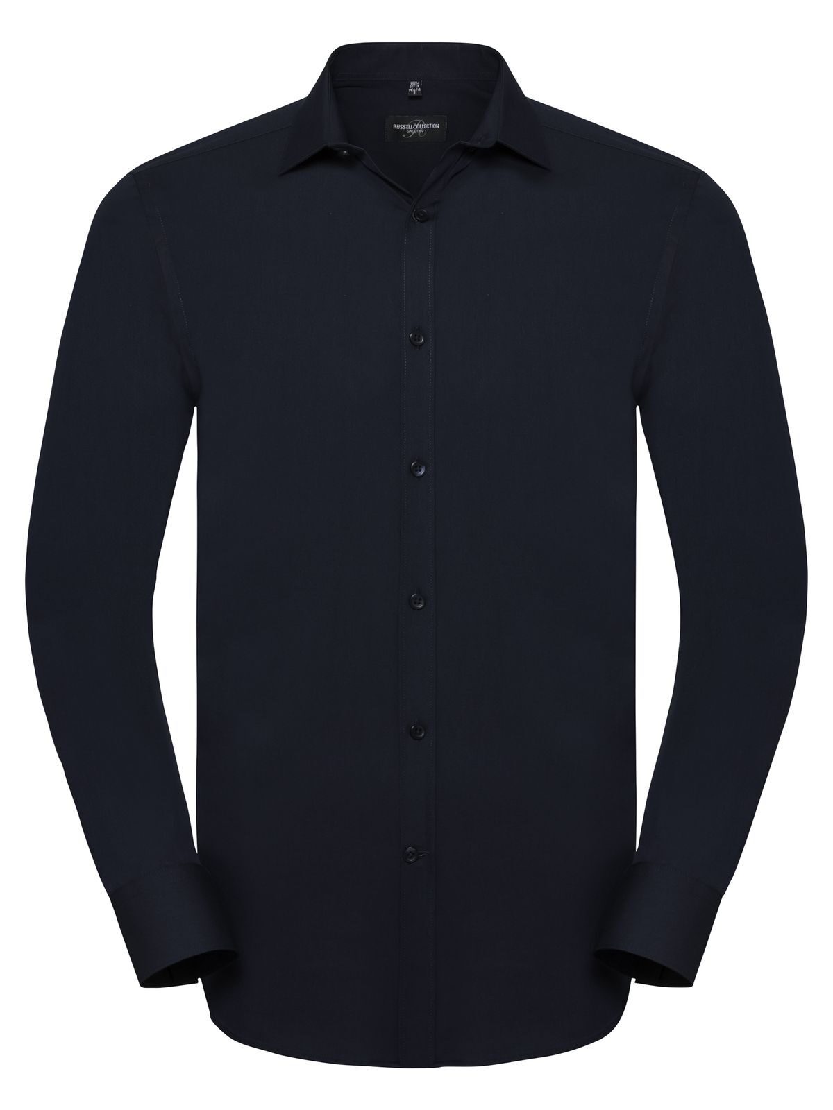 Chemise à manches longues extensible ultime pour homme - NB - Bleu marine vif/Bleu Oxford/Blanc