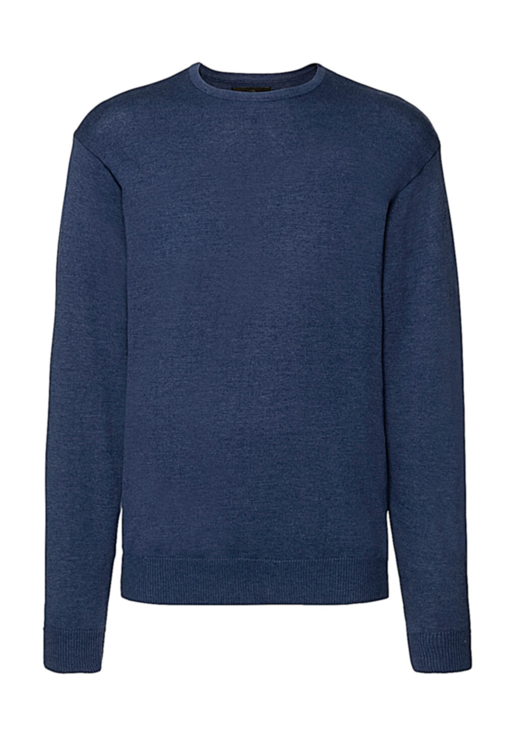 Trui met ronde hals voor heren - D2 - Denim gemêleerd