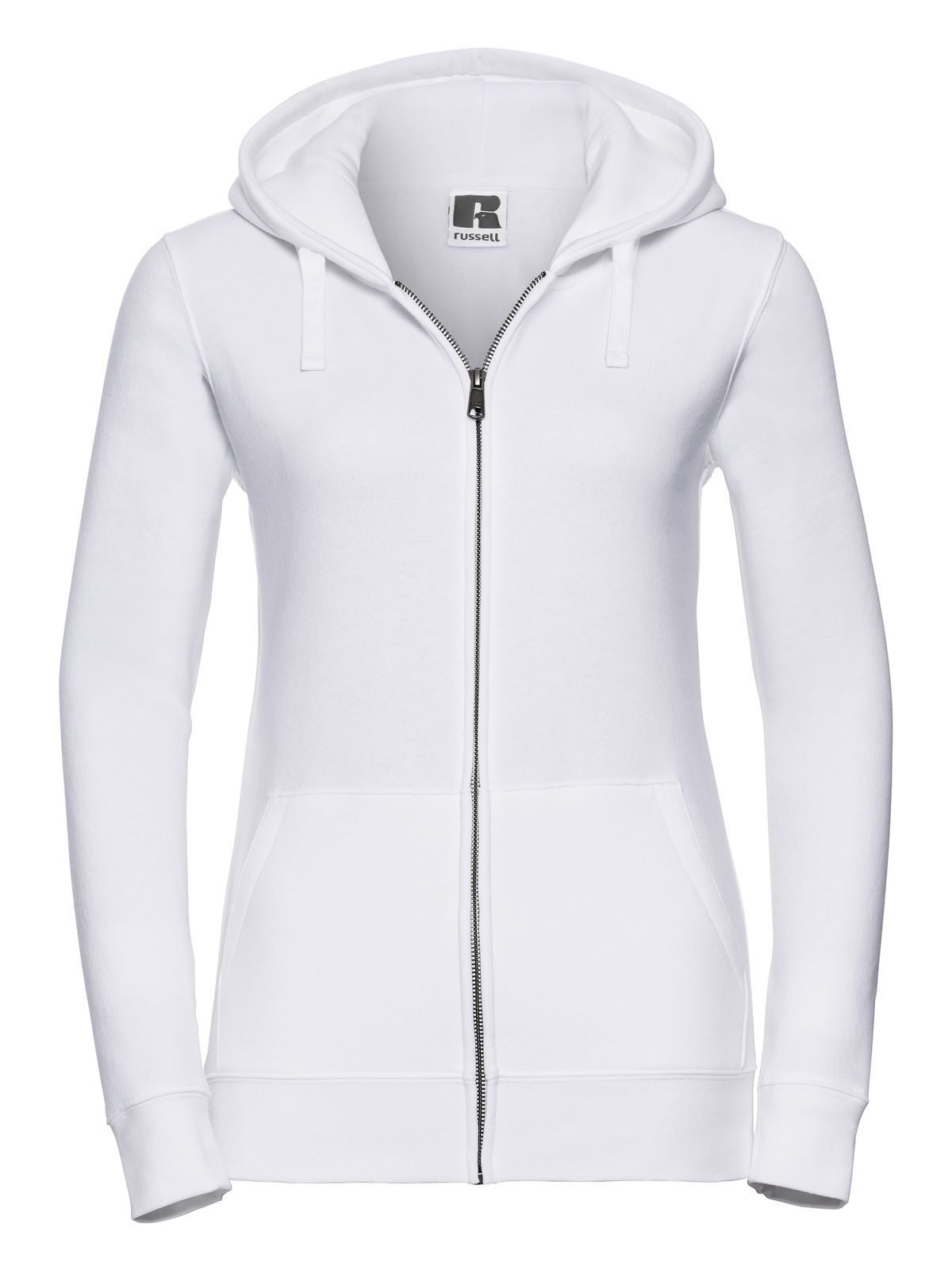 Authentieke damesjas met capuchon en ritssluiting - 30 - Wit