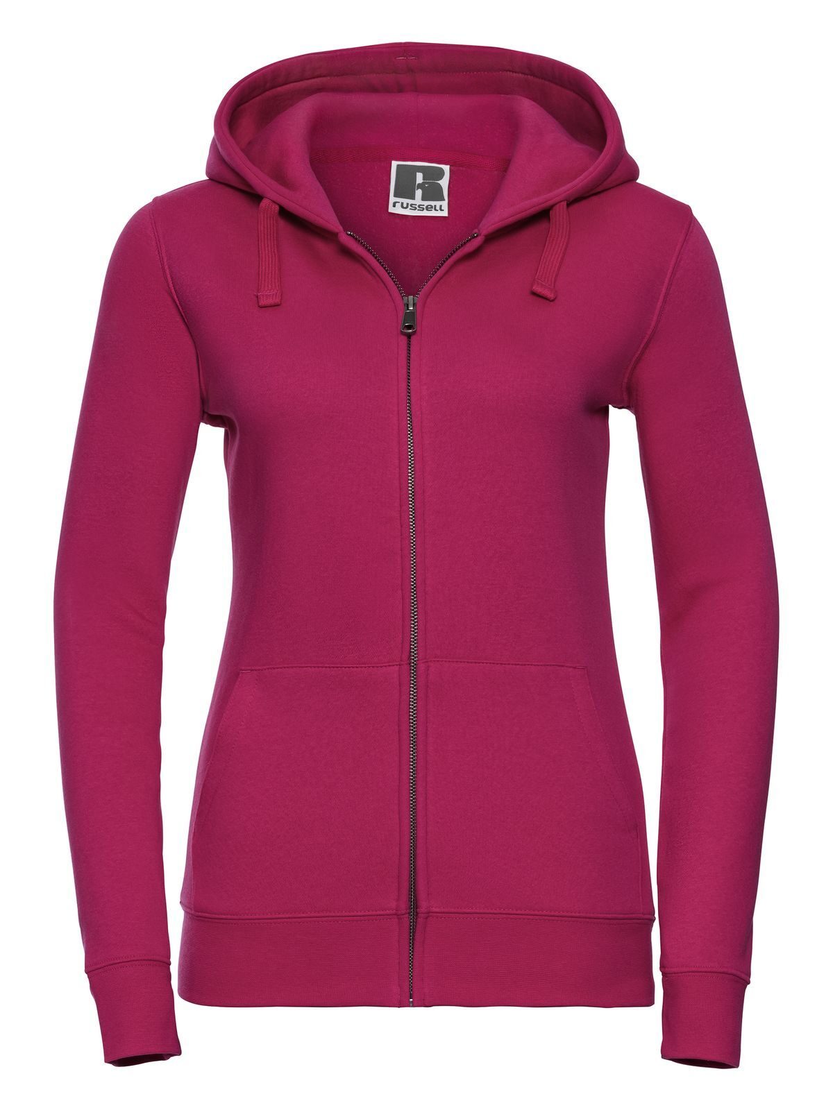 Authentieke damesjas met capuchon en ritssluiting - 57 - Fuchsia
