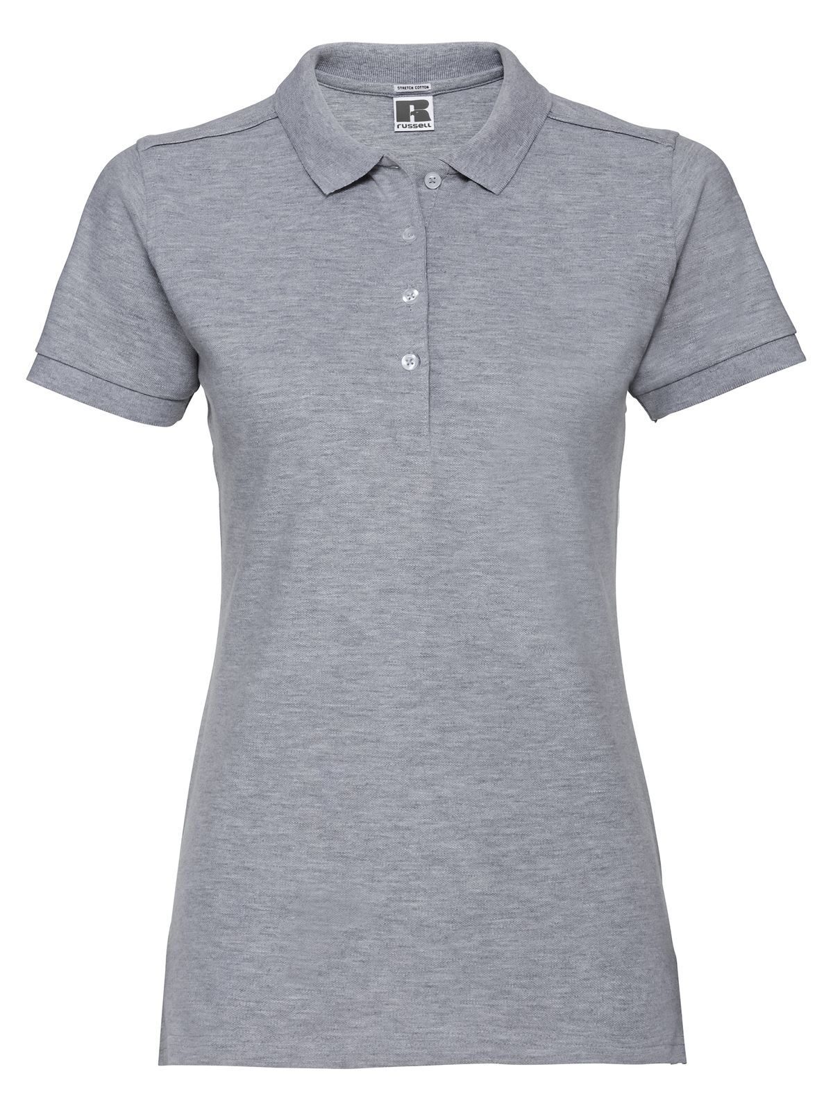 Damespolo met aansluitende stretchstof - LX - Light Oxford