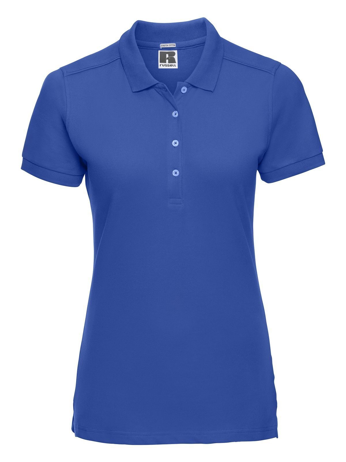 Damespolo met aansluitende stretchstof - ZU - Azuurblauw