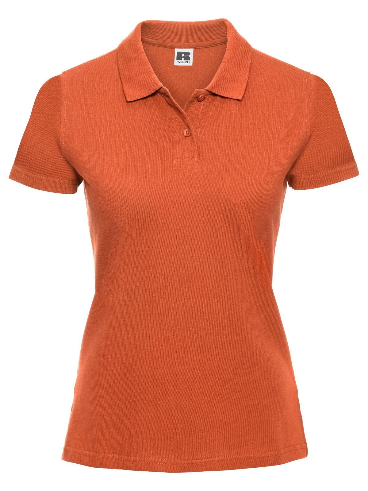 Klassieke katoenen polo voor dames - 44 - Oranje