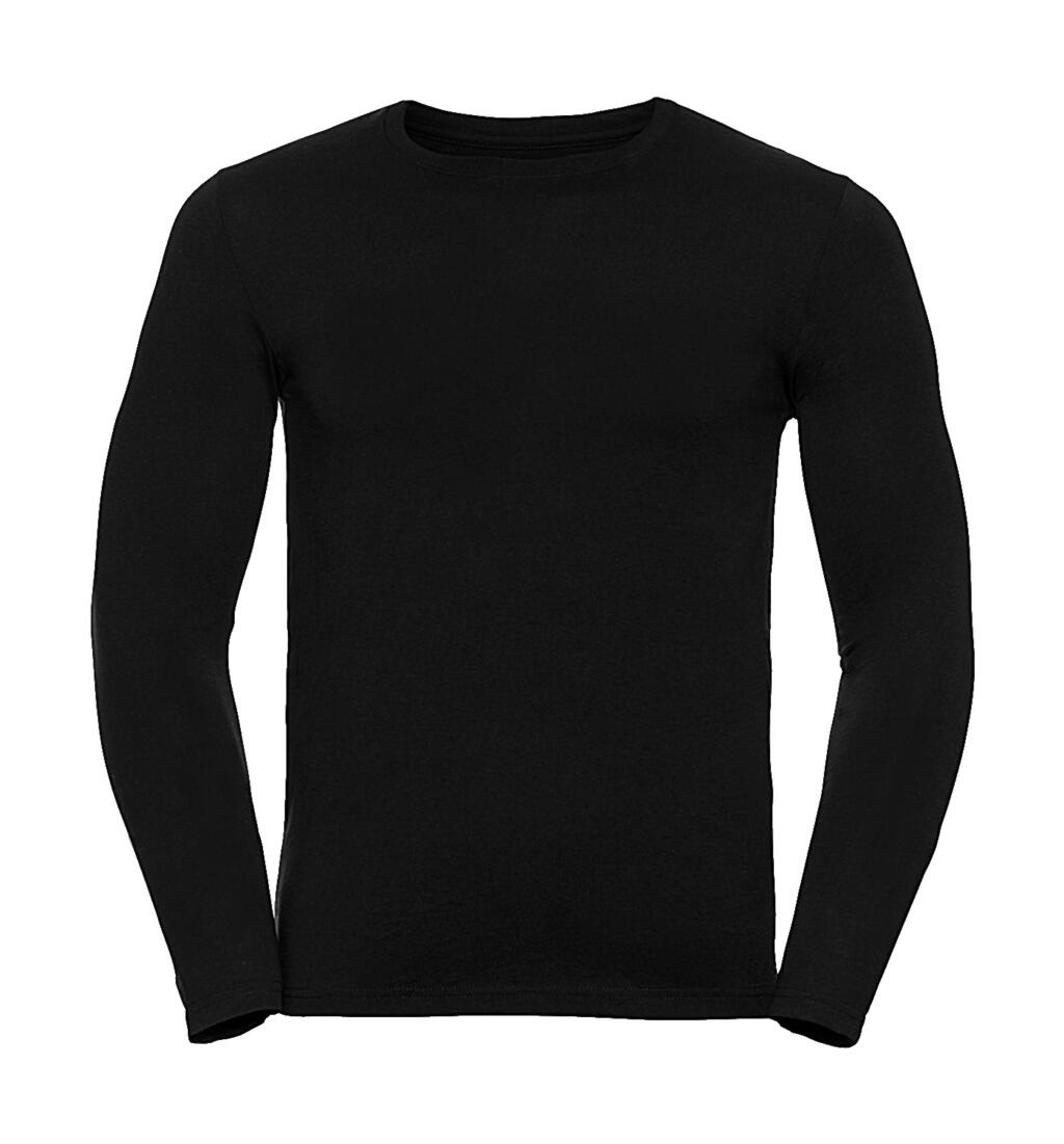 HD T-shirt met lange mouwen voor heren - 36 - Zwart