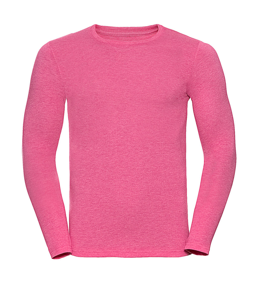 HD T-shirt met lange mouwen voor heren - 2P - Roze Marmer