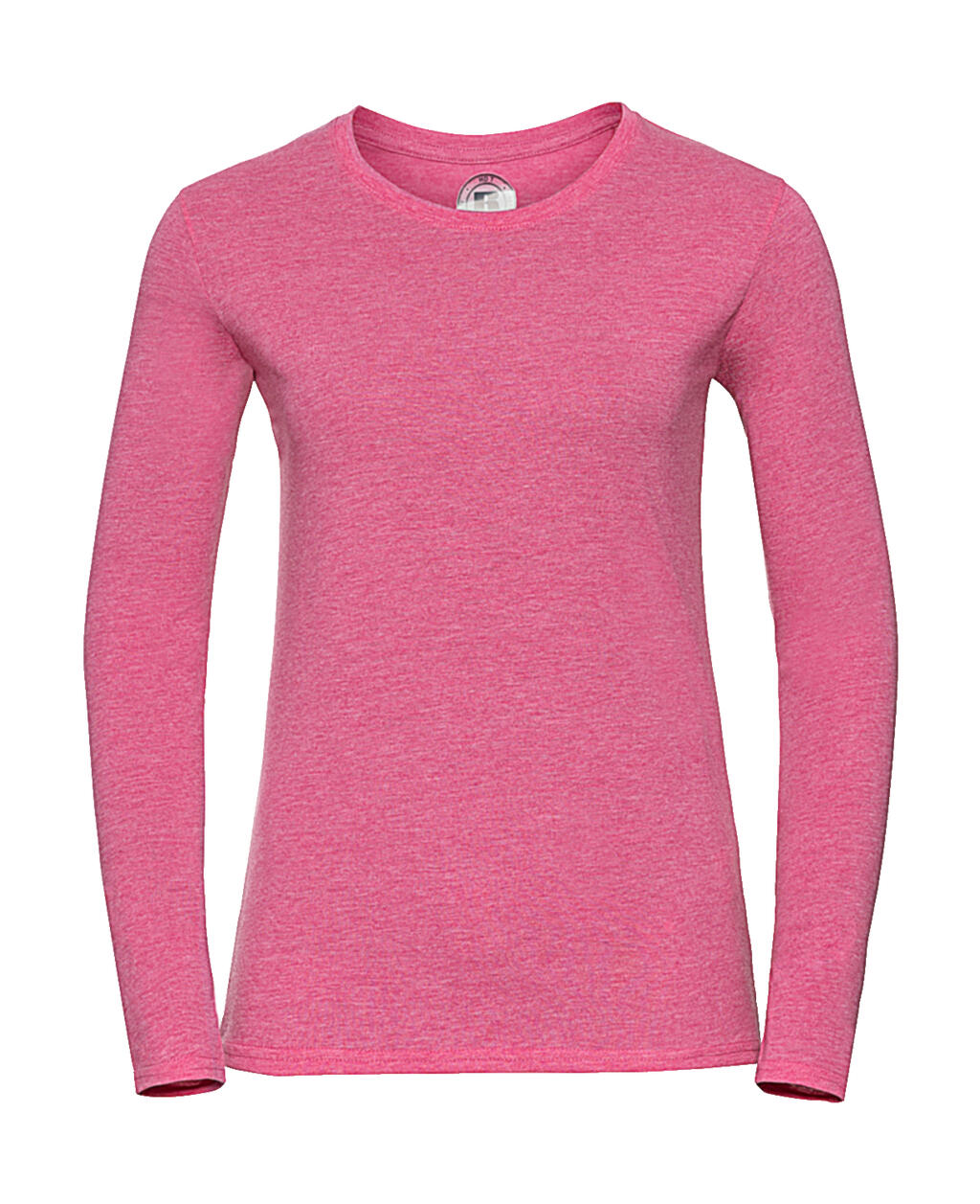 Dames T-shirt met lange mouwen in HD-kwaliteit - 2P - Roze Marmer