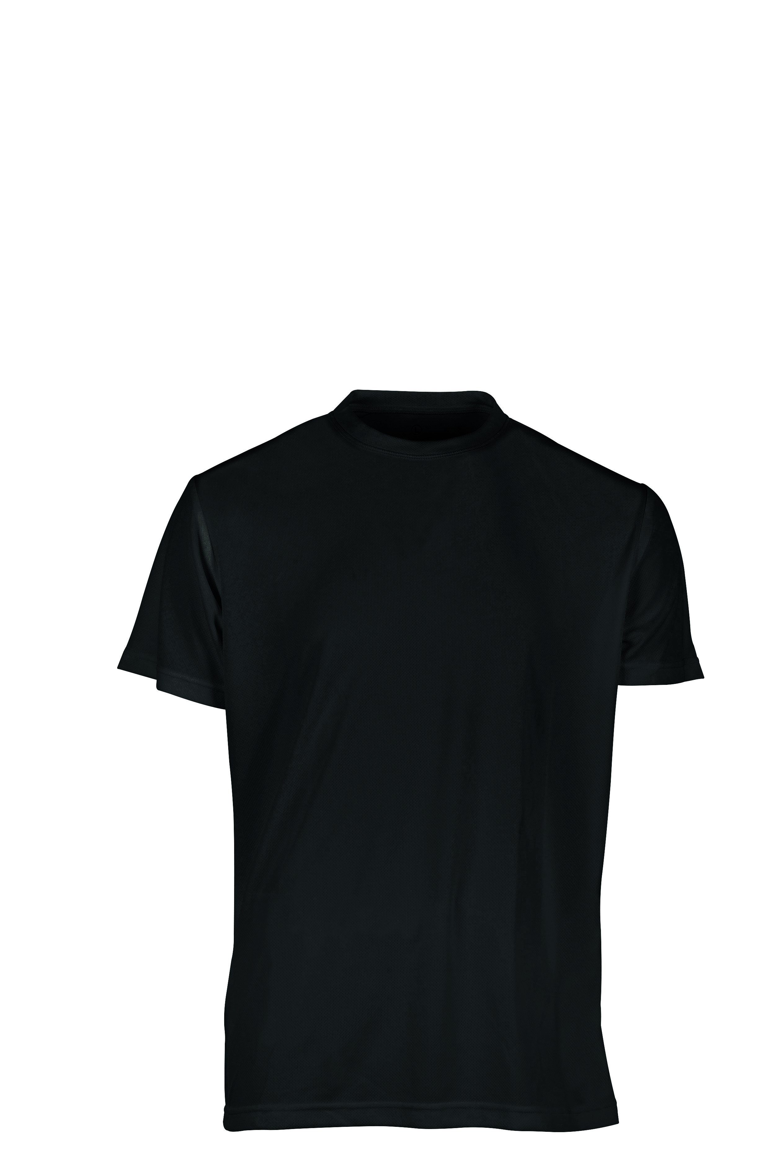 Sportshirt met korte mouwen en ronde hals - BK - Zwart