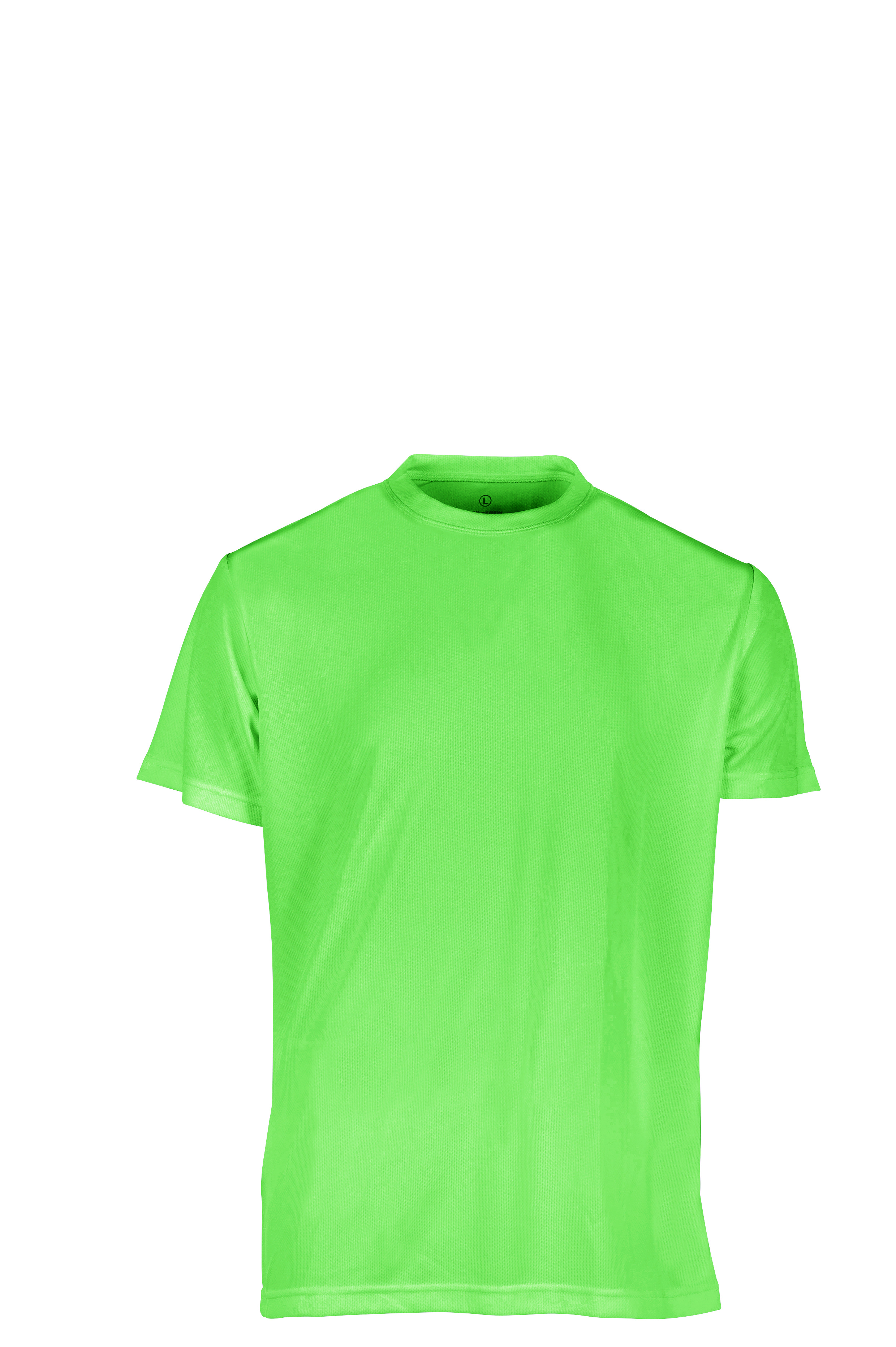 Sportshirt met korte mouwen en ronde hals - LI - Limoen