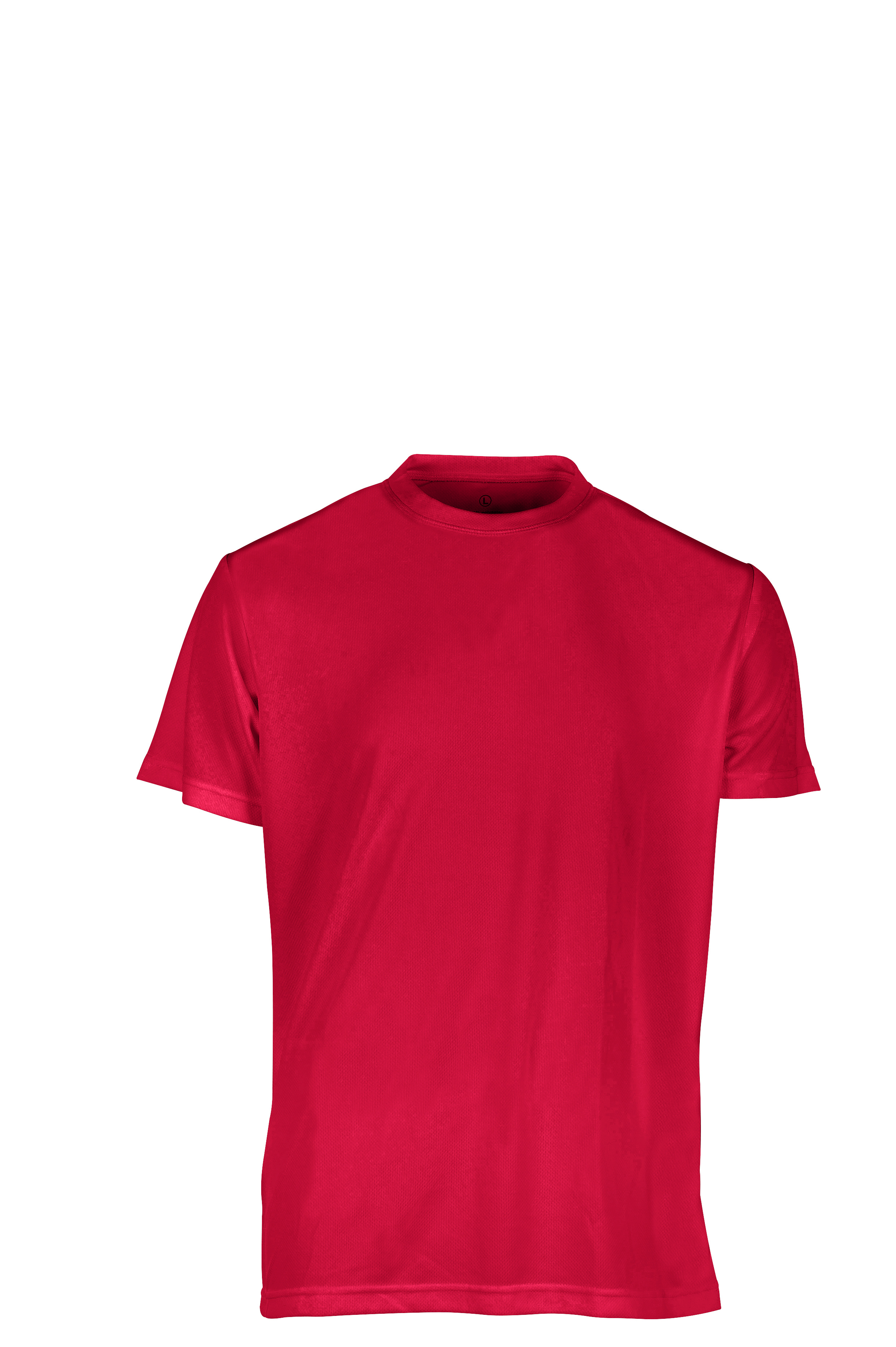 Sportshirt met korte mouwen en ronde hals - RD - Rood