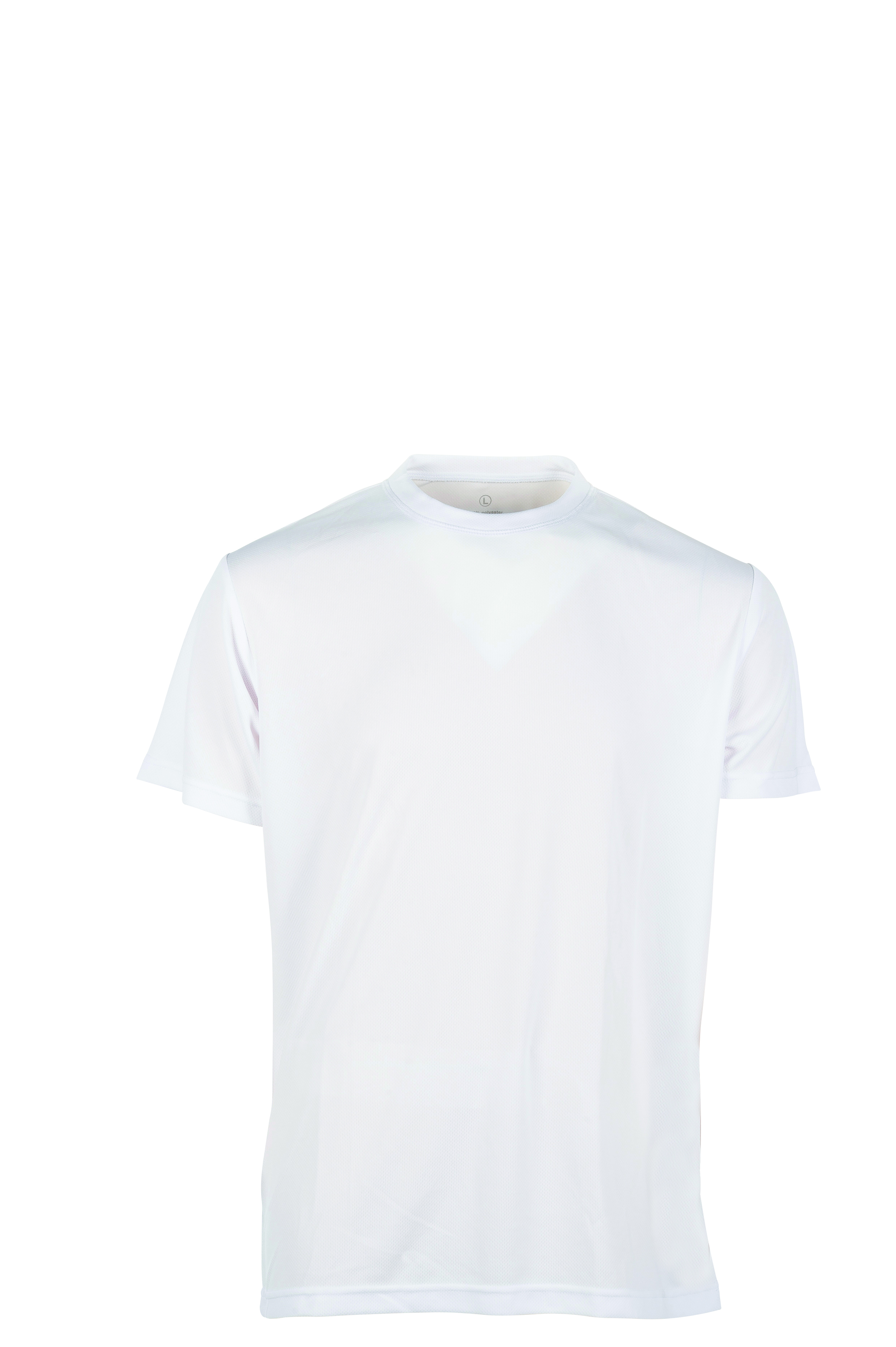 Sportshirt met korte mouwen en ronde hals - WH - Wit/Titanium