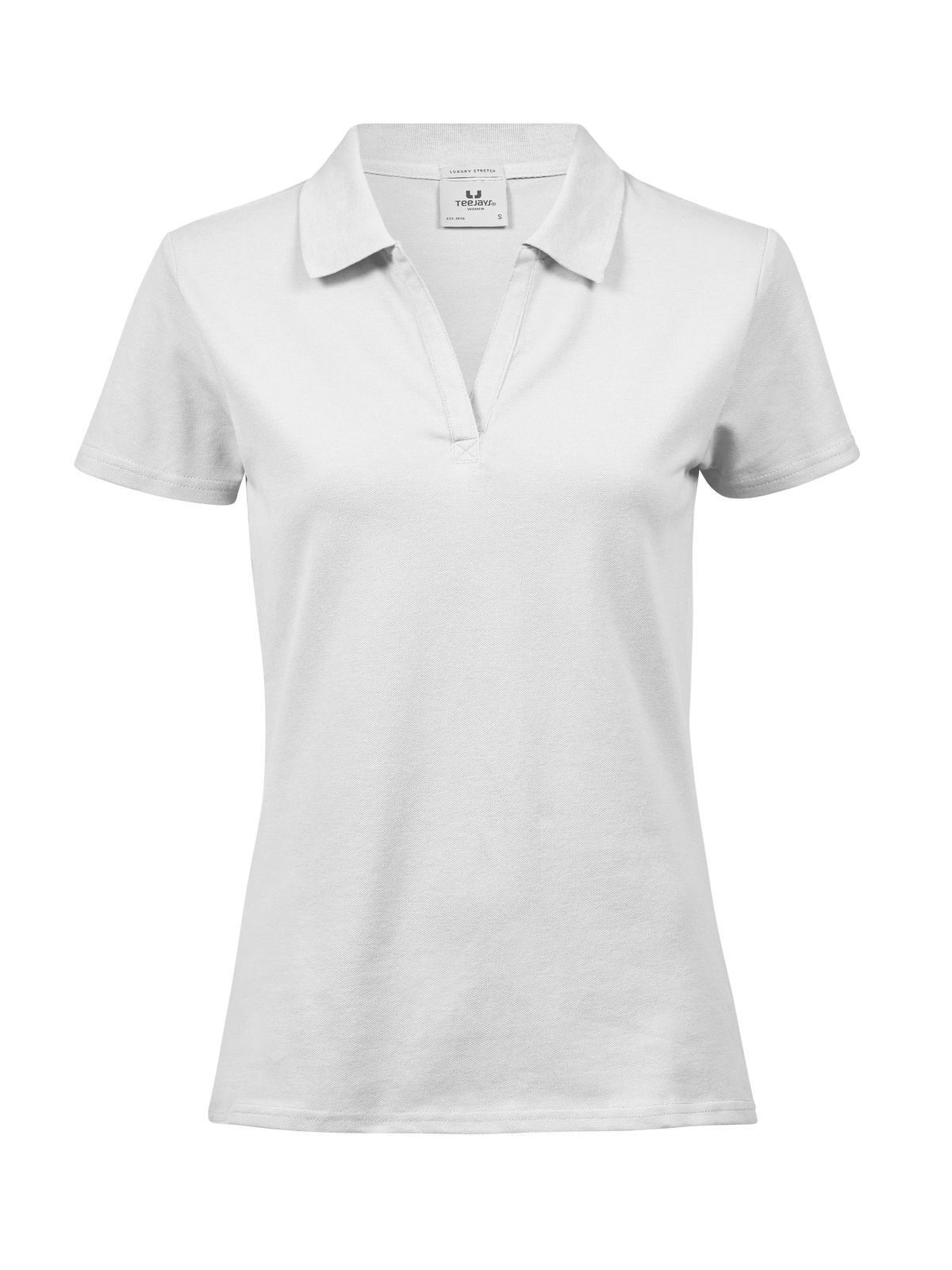 Polo extensible de luxe pour femme - WHT - Blanc