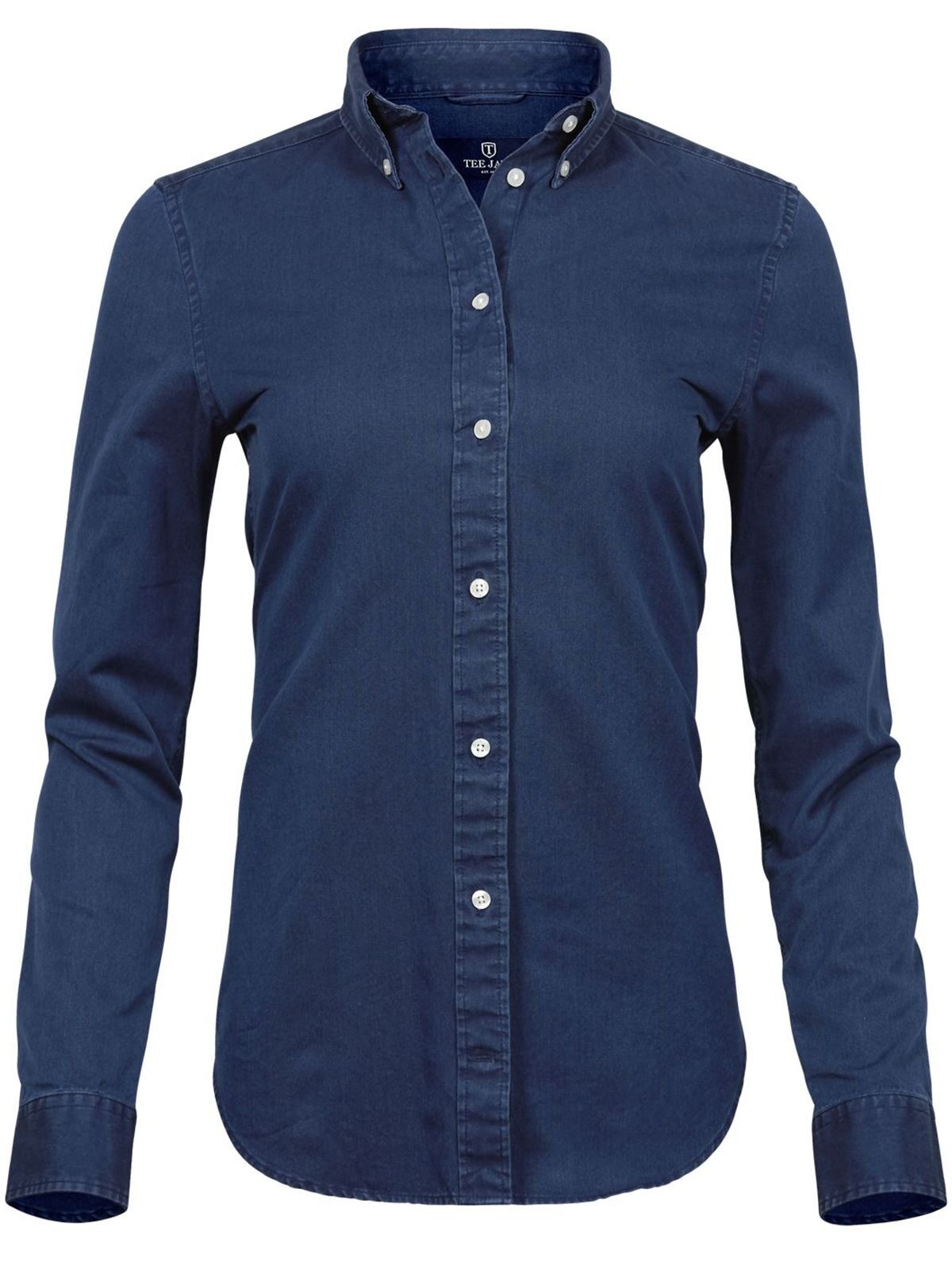 Chemise décontractée en sergé pour femme - Indigo