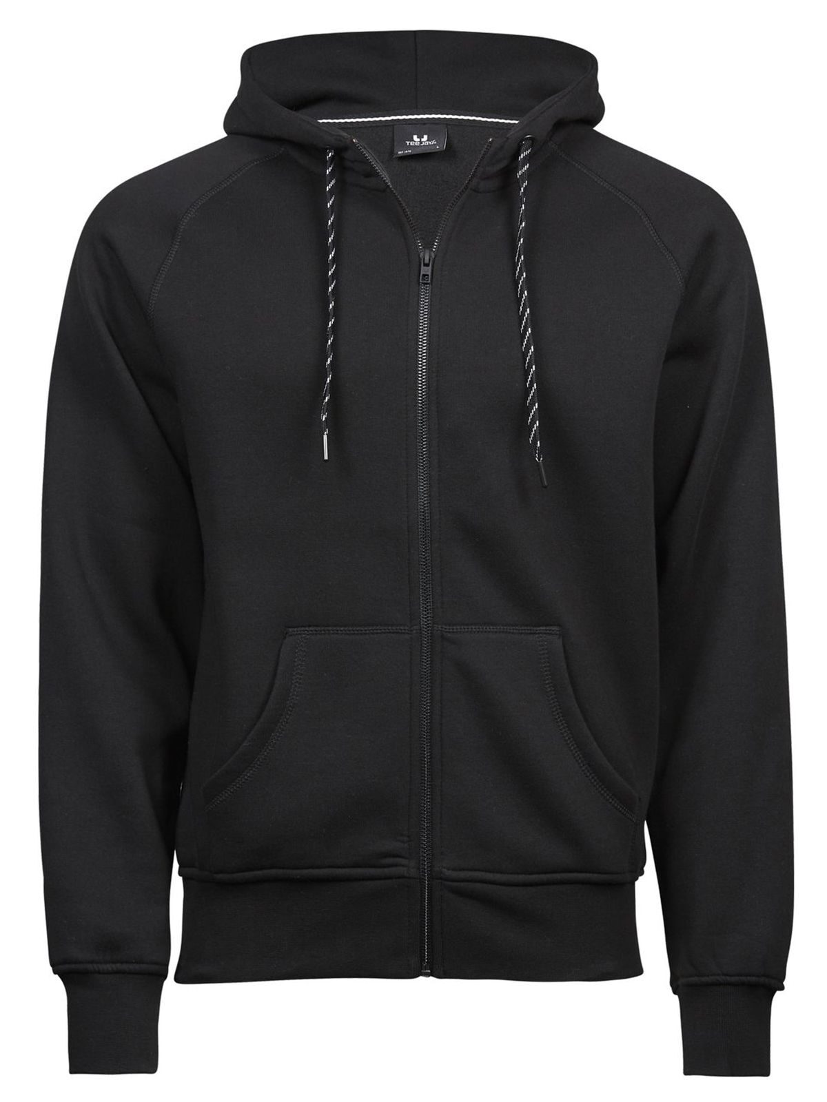 Herenmode: Capuchon met volledige ritssluiting - BLK - Zwart