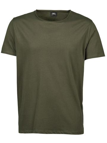 Raw Edge Tee - Olijf