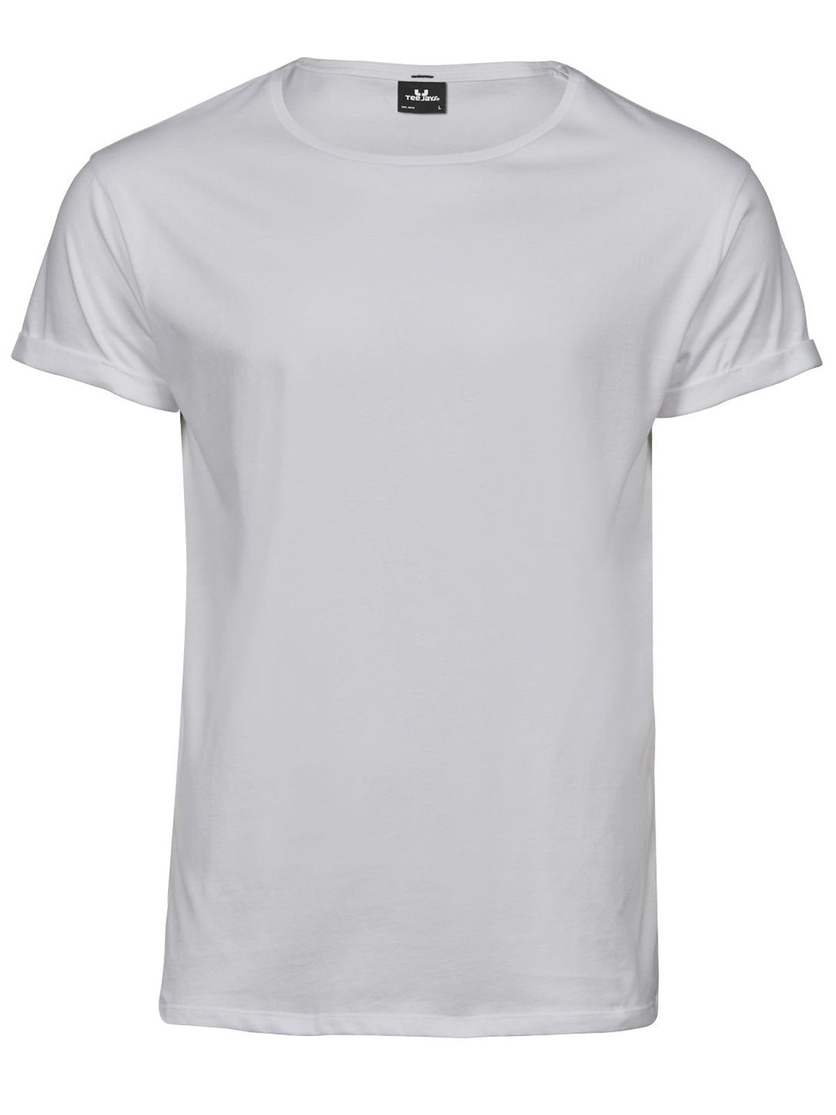 Oprolbaar T-shirt voor heren - WHT - Wit