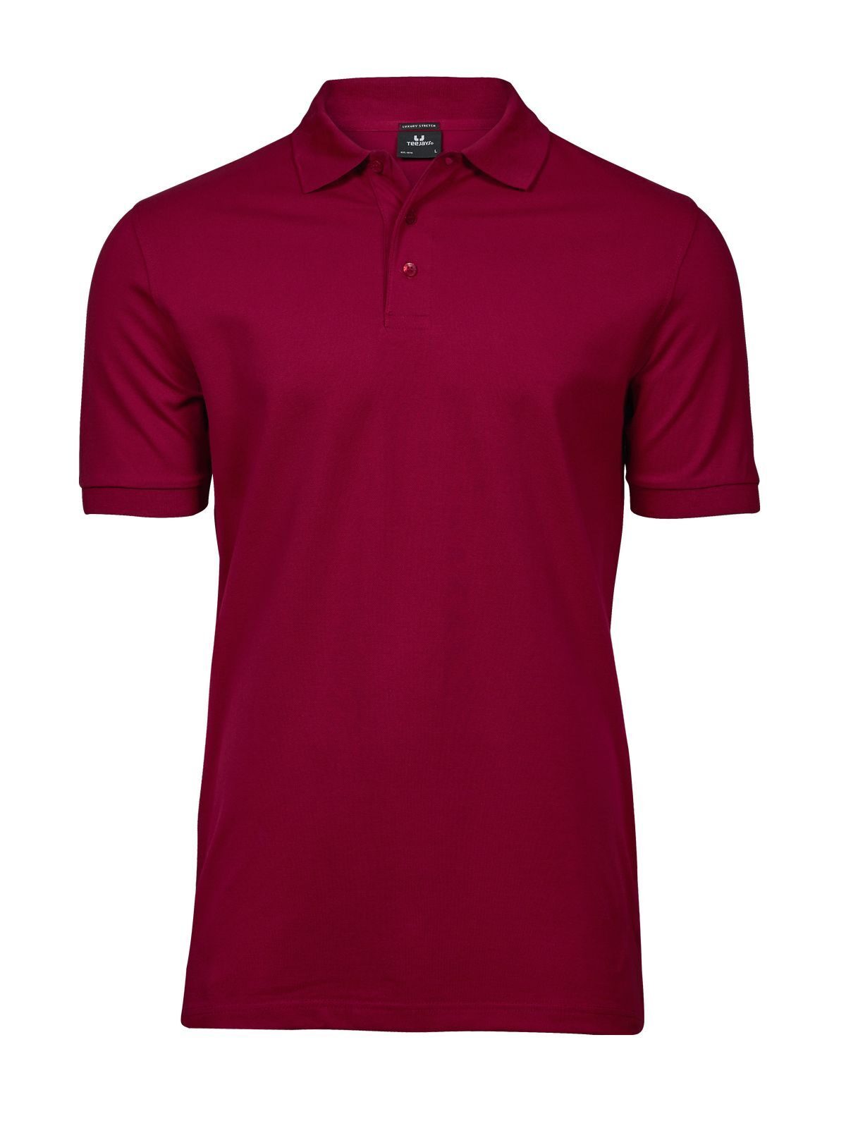 Luxe stretchpolo voor heren - Dieprood