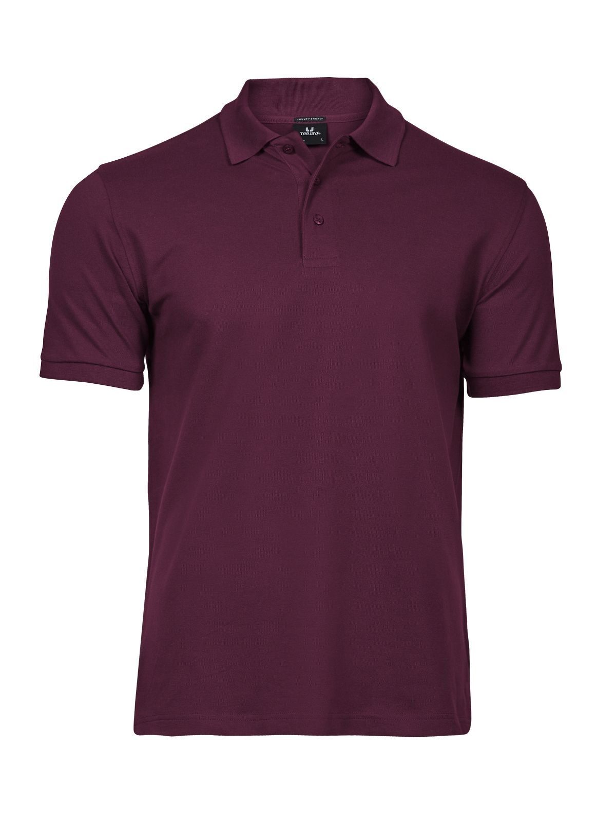 Luxe stretchpolo voor heren - Wijn