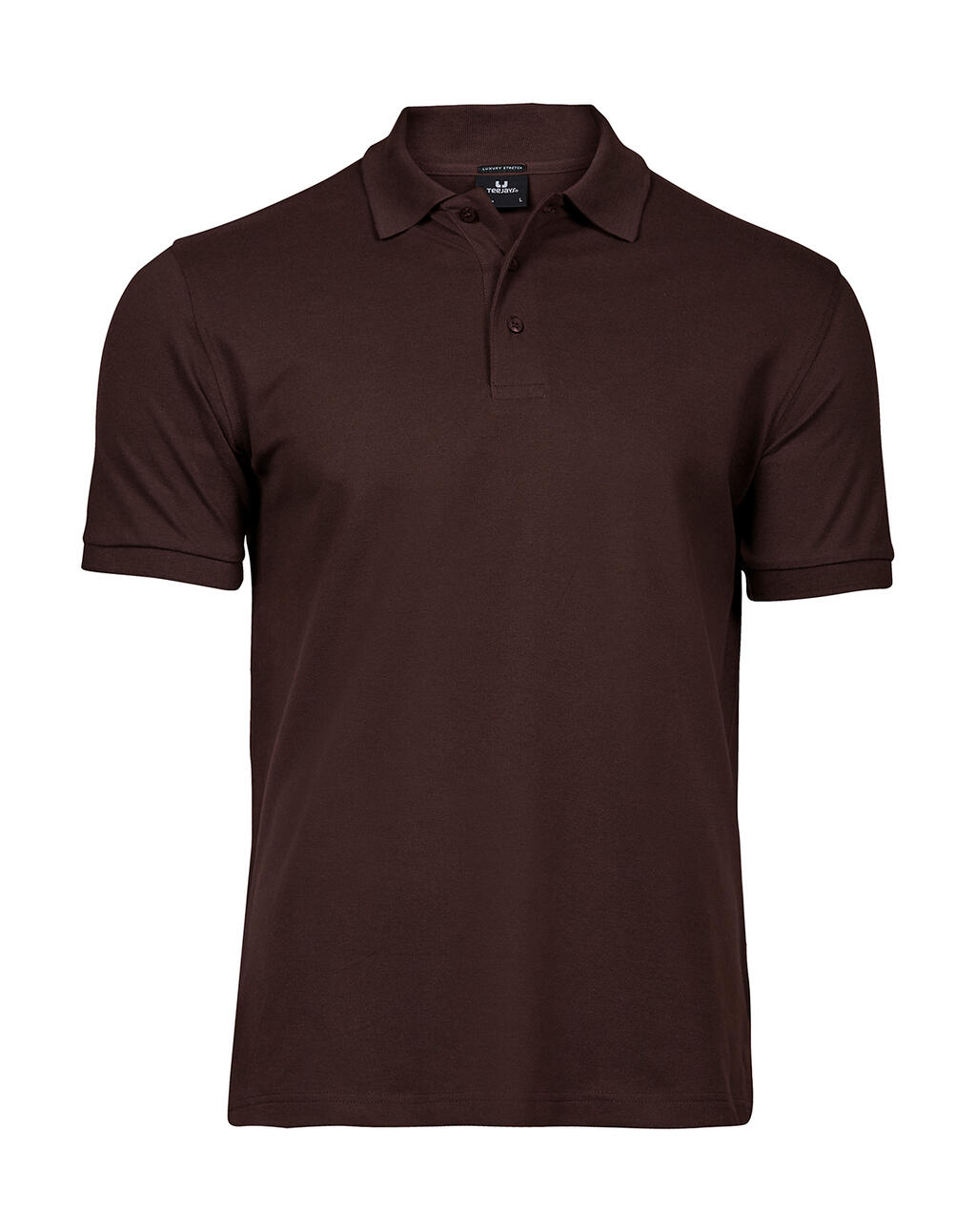 Luxe stretchpolo voor heren - Chocolade