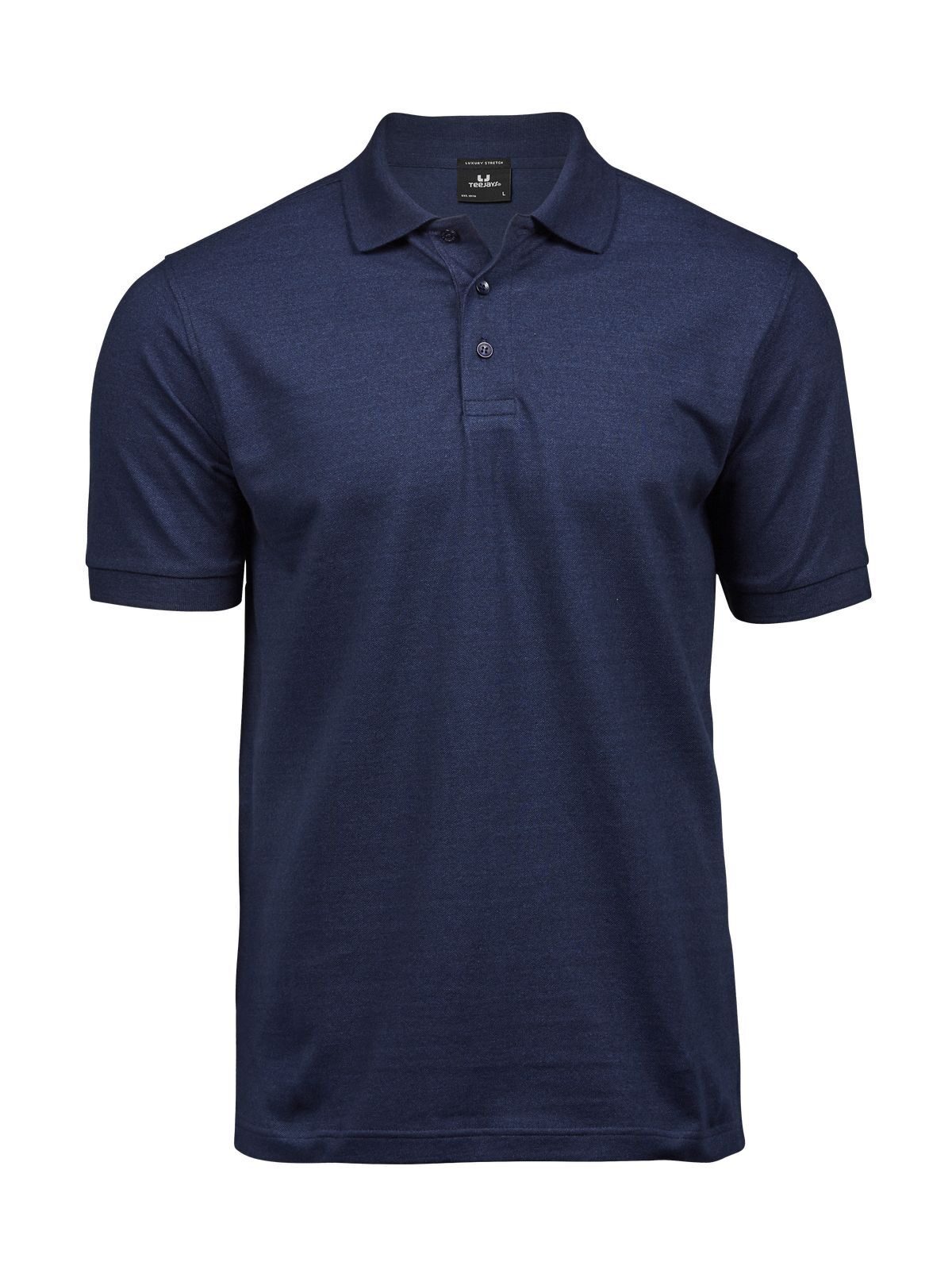 Luxe stretchpolo voor heren - Denim