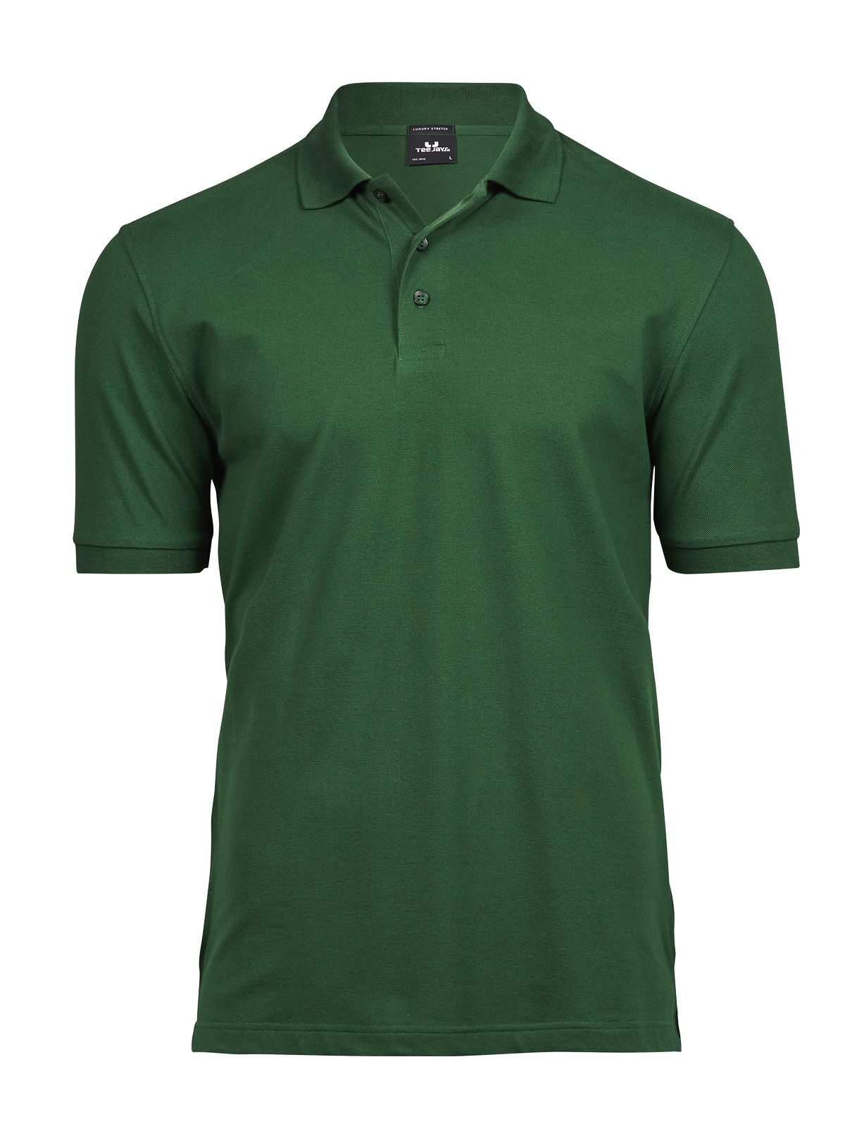 Luxe stretchpolo voor heren - Bosgroen