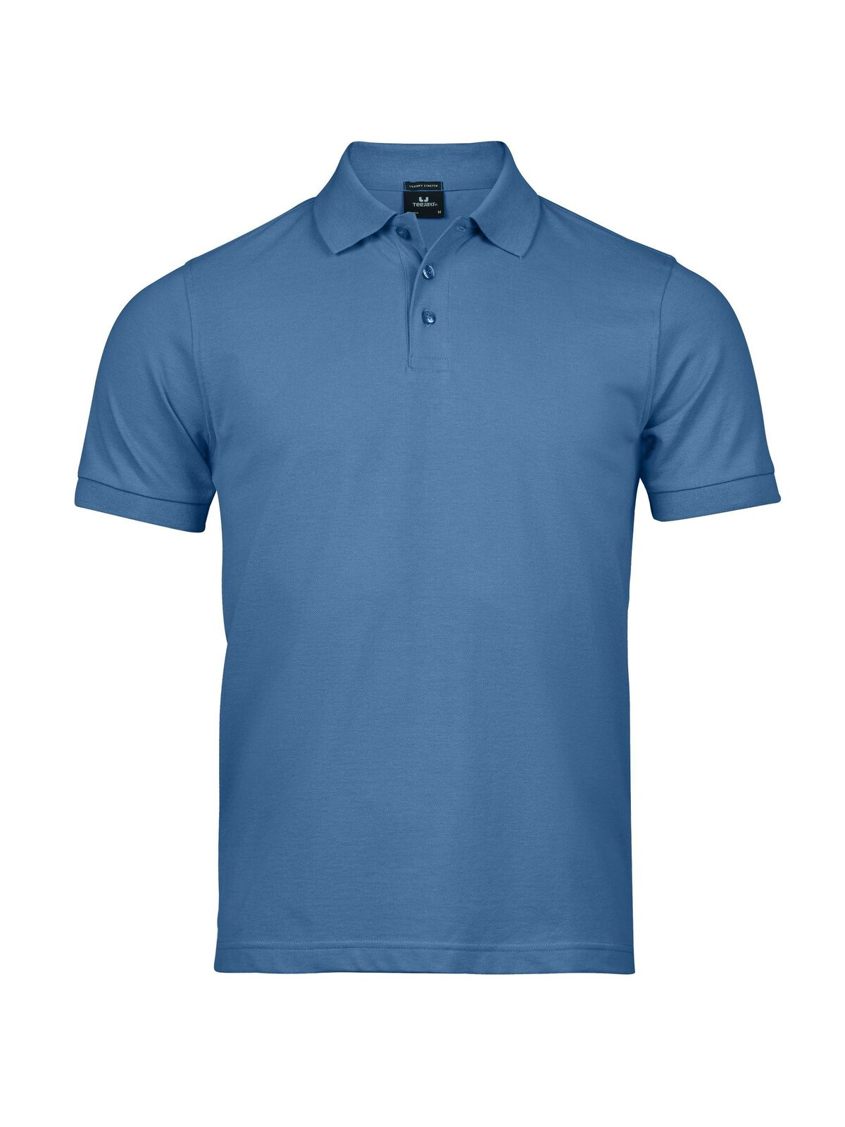 Luxe stretchpolo voor heren - Oceaanblauw