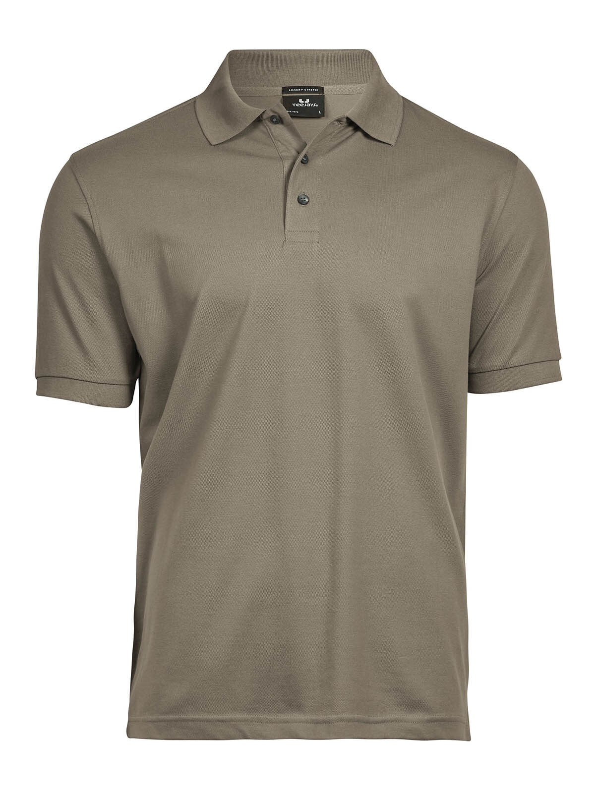 Luxe stretchpolo voor heren - Klei