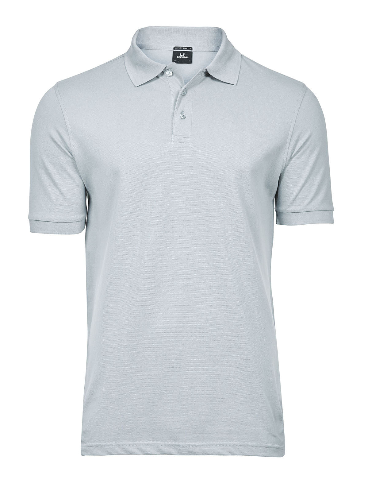 Luxe stretchpolo voor heren - IJsblauw
