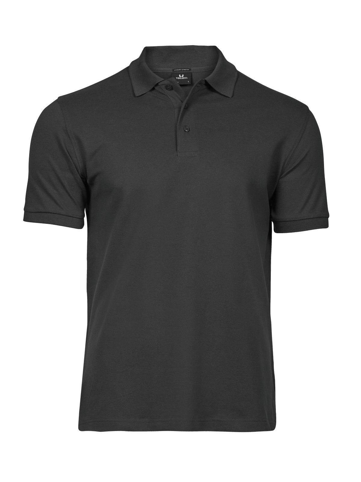 Luxe stretchpolo voor heren - Donkergrijs