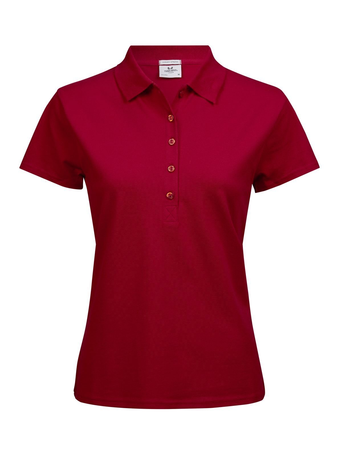 Polo stretch de luxe pour femmes - Rouge